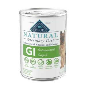Blue Natural Veterinarian Diet GI Gastrointestinal Support Canned Dog Food 12.5oz/case of 12