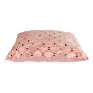 EveryYay Diamond Pillow Dog Bed, 38" L X 30" W X 4" H, Pink, Large, Pink