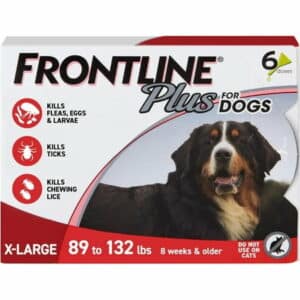 Frontline Plus Flea and Tick Prevention for Extra-Large Dogs 6 Monthly Treatments