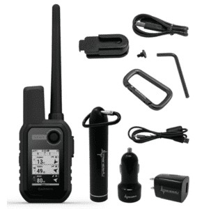 Garmin Alpha 10 Compact Dog Tracking and Training multi-GNSS Handheld with Wearable4U Power Pack Bundle