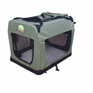 Go Pet Club Portable Soft Green Dog Crate, 48" L X 32" W X 39" H, XX-Large, Green