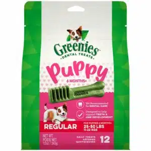 Greenies 6+ Months Puppy Regular Size Dental Dog Treats - 6 oz