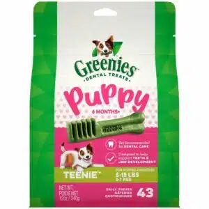 Greenies 6+ Months Puppy Teenie Dental Dog Treats - 6 oz