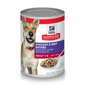 Hill's Science Diet Adult Chicken & Beef Entree Canned Dog Food - 13 oz, case of 12