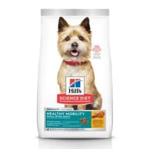Hill's Science Diet Adult Healthy Mobility Small Bites Chicken Meal, Brown Rice, & Barley Recipe Dry Dog Food 4 lb Bag, Chicken