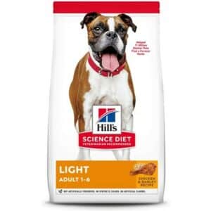 Hill's Science Diet Adult Light with Chicken Meal & Barley Dry Dog Food 30 lb Bag, Chicken