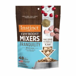 Instinct Raw Boost Mixers Tranquility Support Freeze-Dried All Life Stage Dog Food Topper, Size: 12.5 oz, Flavor: Beef | PetSmart White