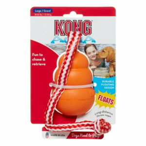 KONG Aqua Retrieval Floating Dog Toy Orange Large