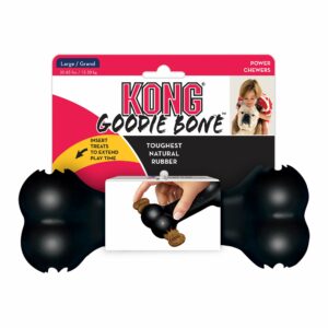 KONG Goodie Bone; Treat Dispensing Dog Toy in Black, Size: Large | PetSmart