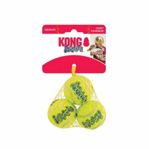 KONG Small Squeaker Tennis Ball Dog Toy [Set of 3]3