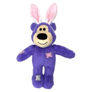 KONG Spring Wild Knots Bear Assorted Dog Toy, Large, Purple