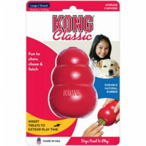 KONG T1 Classic All-Natural Rubber Dog Toy Red Large Each