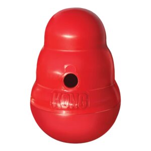 KONG Wobbler Food Dispensing Dog Toy, Small, Red