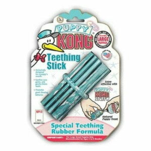 Kong Puppy Teething Stick Dog Toy Large Assorted Pink/Blue (Pack of 1)
