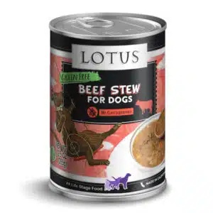 Lotus Wholesome Grain Free Beef & Asparagus Stew Canned Dog Food - 12.5 oz, case of 12