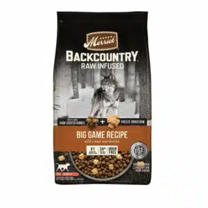 Merrick Backcountry Raw Infused Grain Free Big Game Recipe Freeze Dried Dog Food - 20 lb Bag