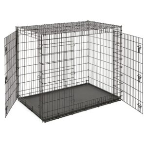 Midwest - Folding XX-Large Crate for Dogs with Double Doors, Ginormous Dog Crate (54" L X 37" W X 45" H)