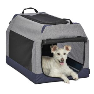 Midwest Gray Canine Camper Soft Tent Dog Crate, 30.32" L X 20.16" W X 19.49" H, Medium, Gray