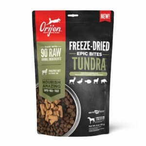 ORIJEN TUNDRA Freeze Dried Grain Free Dog Food and Topper WholePrey Ingredients, 6 oz.