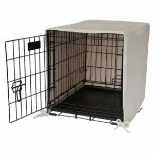 Pet Dreams Open Front Dog Crate Cover in Ivory, Size: 24"L x 18"W 19"H | PetSmart