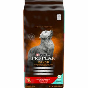 Purina Pro Plan Complete Essentials Adult Shredded Blend Beef & Rice Formula Dry Dog Food - 34 lb Bag