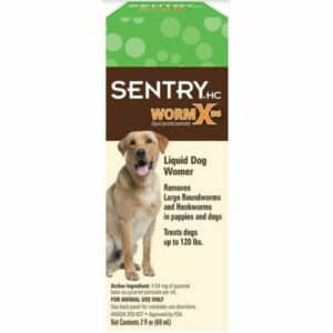 Sentry Worm X DS Double Strength De Wormer for Dogs and Puppies