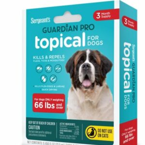 Sergeant's Guardian PRO Flea & Tick Topical for Dogs 3 Count - Dogs Over 66 lb Bag