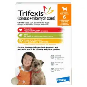 Trifexis Chewable Tablets for Dogs 10.1 to 20 lbs, 6 Month Supply, .75 IN