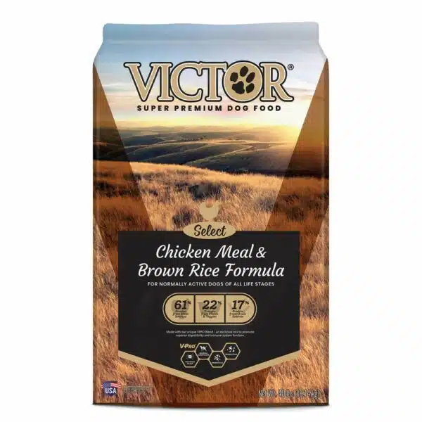 Victor Select Chicken Meal & Brown Rice Formula Dry Dog Food - 40 lb Bag