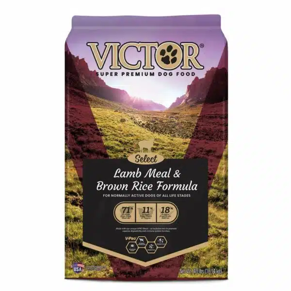 Victor Select Lamb Meal & Brown Rice Formula Dry Dog Food - 40 lb Bag