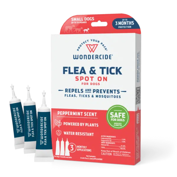 Wondercide Flea & Tick Spot on for Small Dogs with Natural Essential Oils