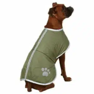 Zack & Zoey Polyester Nor easter Dog Blanket Coat Small Chive