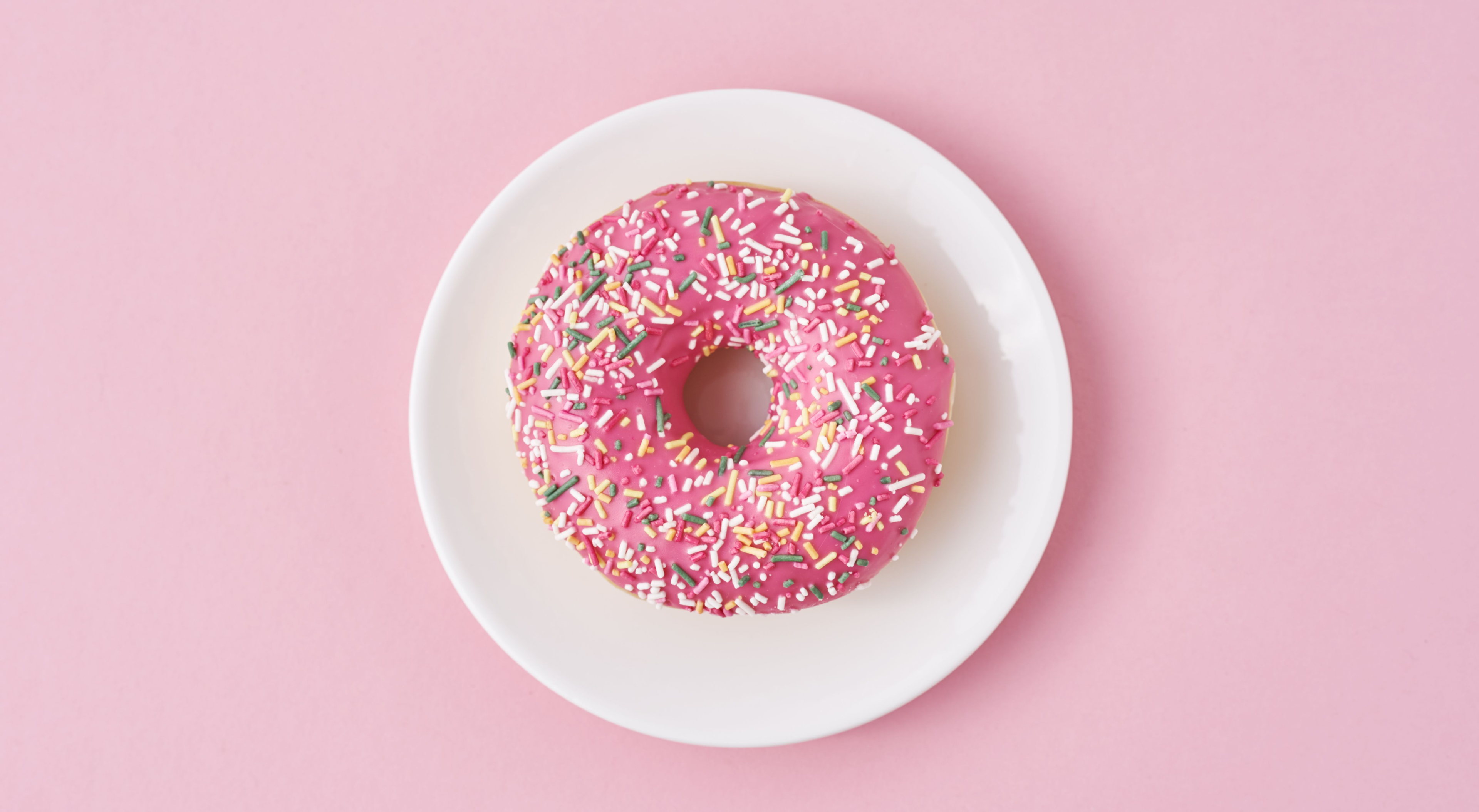 Picture of a pink donut