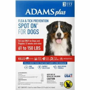Adams Flea and Tick Prevention Spot On For Dogs 61 to 150 lbs X Large 3 Month Supply