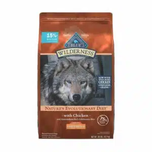 Blue Buffalo Blue Buffalo Wilderness High Protein Natural Large Breed Adult Dry Dog Food Plus Wholesome Grains, Chicken | 28 lb
