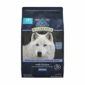 Blue Buffalo Blue Buffalo Wilderness High Protein Natural Senior Dry Dog Food Plus Wholesome Grains, Chicken | 28 lb