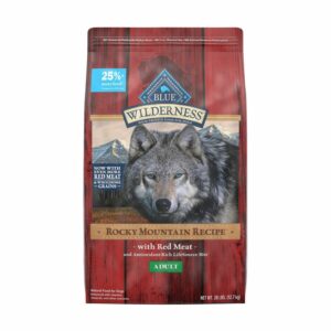 Blue Buffalo Blue Buffalo Wilderness Rocky Mountain Recipe High Protein Natural Adult Dry Dog Food, Red Meat With Grain | 4.5 lb