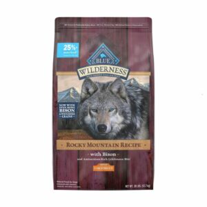 Blue Buffalo Blue Buffalo Wilderness Rocky Mountain Recipe High Protein Natural Large Breed Adult Dry Dog Food, Bison With Grain