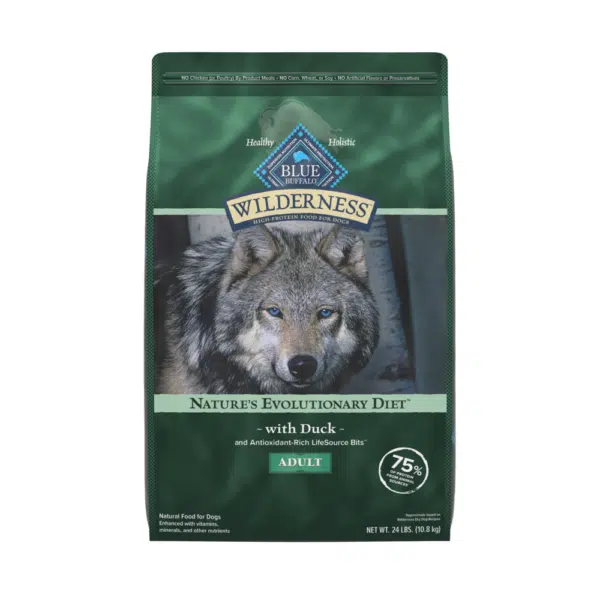 Blue Buffalo Wilderness Duck Adult Dry Dog Food - 24 lb Bag
