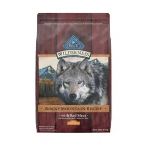 Blue Buffalo Wilderness Rocky Mountain Recipe Red Meat with Grain High Protein Natural Large Breed Adult Dry Dog Food - 24 lb Bag