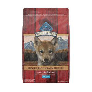 Blue Buffalo Wilderness Rocky Mountain Red Meat Recipe High Protein Natural Puppy Dry Dog Food - 24 lb Bag