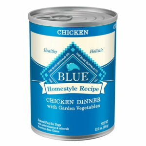 Blue Homestyle Recipe Chicken Dinner with Garden Vegetables Wet Dog Food 12.5-oz Can (Pack of 12)