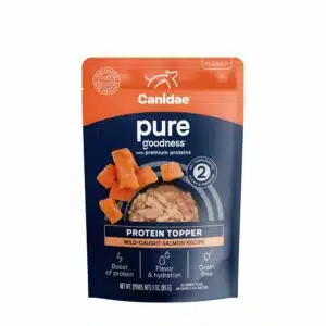 Canidae Pure Goodness Protein Topper Wild-Caught Salmon Recipe in Gravy Wet Dog Food - 3 oz, case of 12