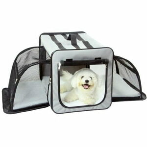Capacious Dual Expandable Wire Dog Crate Grey - Extra Large