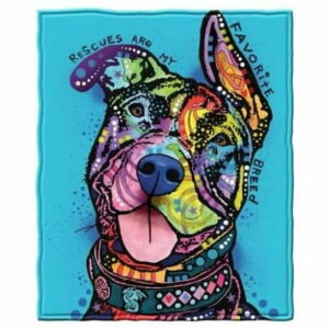 Colorful Dog Fleece Blanket For Bed 75 X 90 Queen Size Dean Russo Dog Fleece Throw Blanket For Women Men And Kids Super Soft Plush Dog Blanket Throw Blanket For Dog Lovers