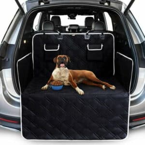 Complete car boot protector for dogs tear resistant and waterproof quilted boot blanket car dog blanket with side protection protects the boot and bumper from dirt scratches and hair