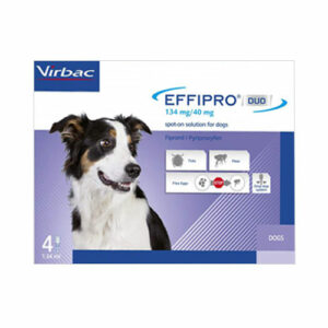 Effipro Duo Spot On For Medium Dogs 23 To 44 Lbs (Blue) 4 Pack