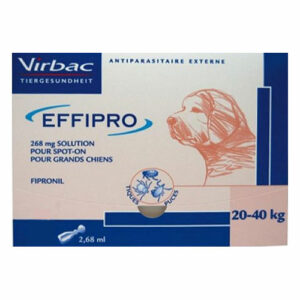Effipro Spot-On Solution For Large Dogs 45 To 88 Lbs (Pink) 12 Pack