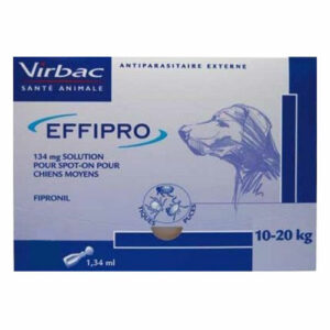 Effipro Spot-On Solution For Medium Dogs 23 To 44 Lbs (Blue) 12 Pack