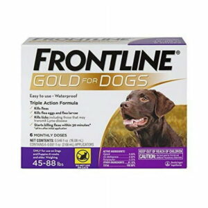 FRONTLINE Gold for Dogs Flea & Tick Treatment 45-88 lbs 6ct